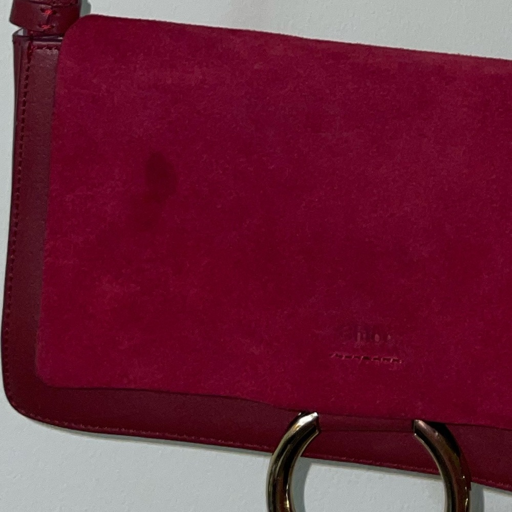 ‼️SOLD‼️ CHLOE - Suede Calfskin Faye Crossbody bag - Picture 2 of 8